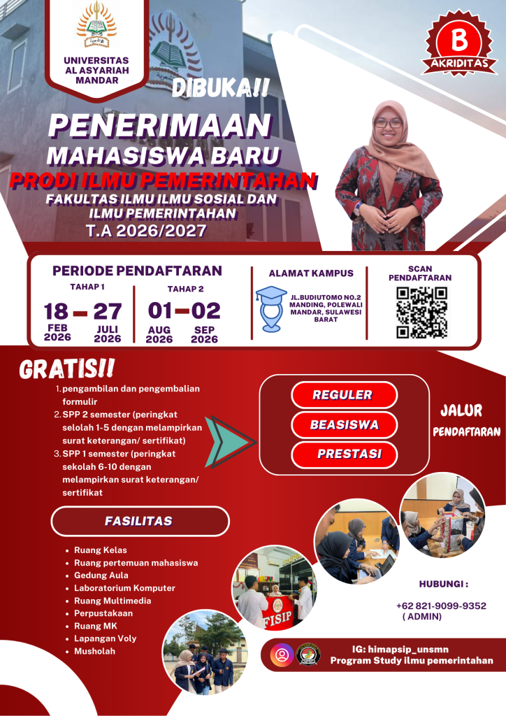 Poster Geometris Penerimaan Peserta Didik Baru Ungu dan Kuning